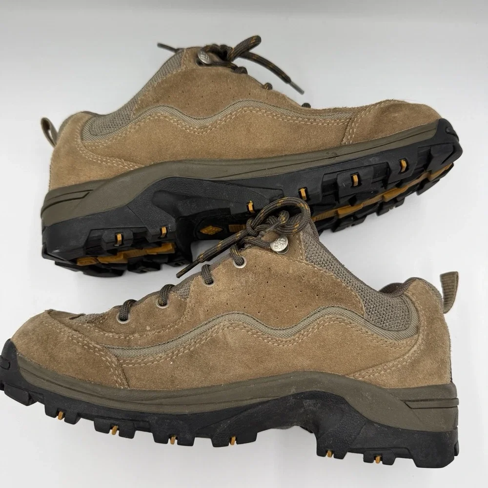 Columbia Rock Peak III Shoes Mens 8 Hiking Low Top Lace Up Trail Outdoors Brown